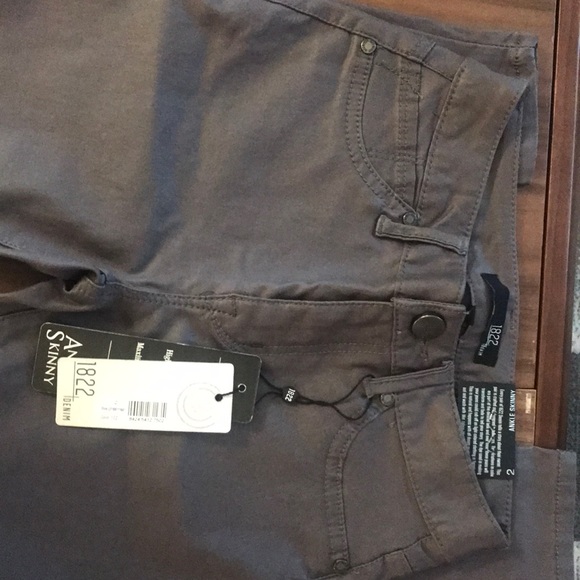 1822 Denim Denim - NWT 1822 waxed gray ankle skinny jeans 1822 Denim Denim - NWT 1822 waxed gray ankle skinny jeans